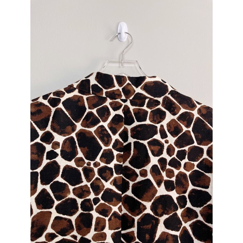Calvin Klein Giraffe Print Vest - Brown and White - Picture 7 of 12